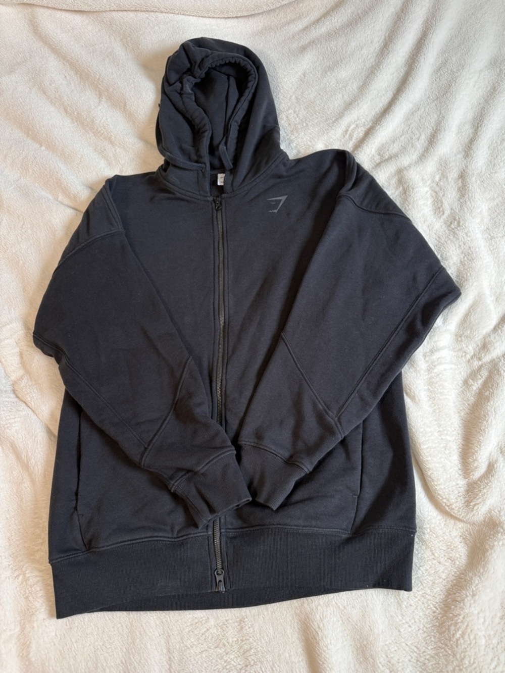 Gymshark Men's Black Full-Zip Hoodie